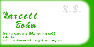 marcell bohm business card